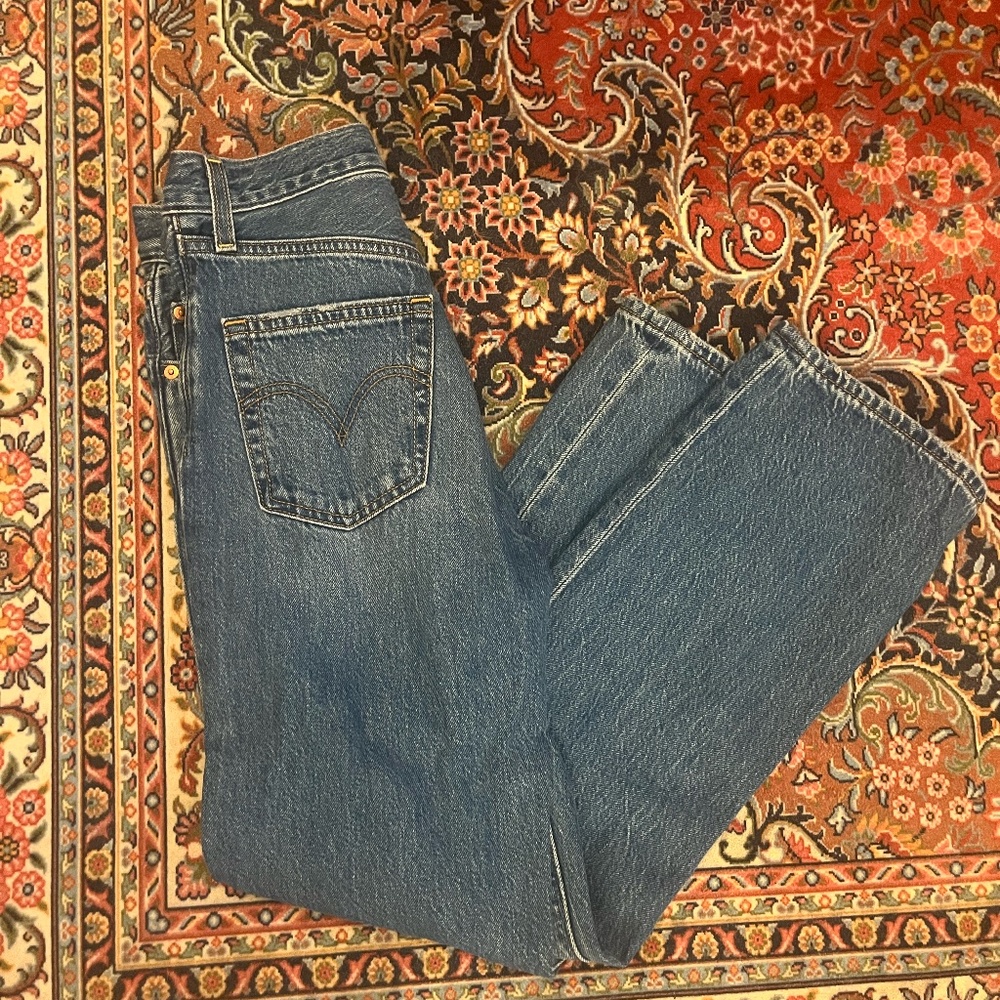 Levis Ribcage Straight Jeans Size 24